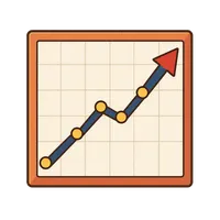 Rising chart illustration, free PNG