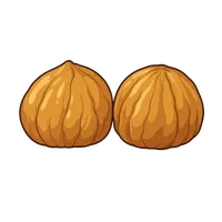 Chestnuts illustration, free PNG