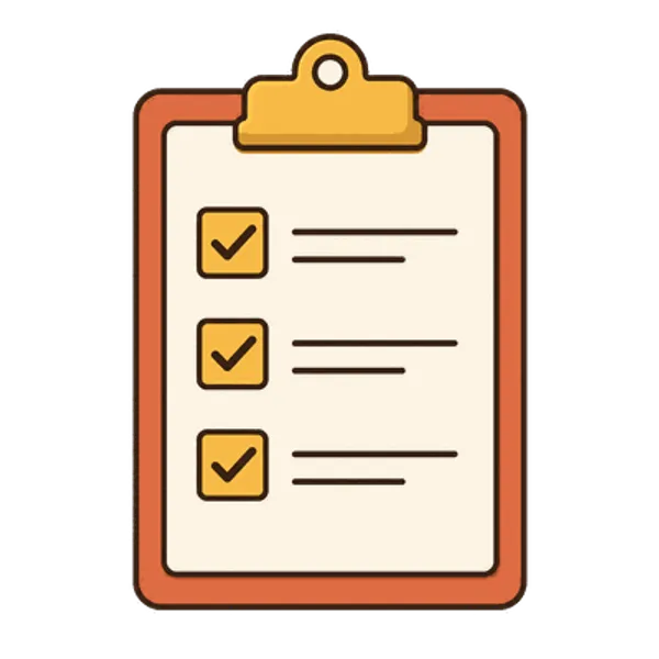 Checklist on a clipboard, free transparent PNG illustration