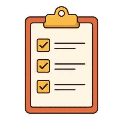 Checklist on a clipboard illustration, free PNG