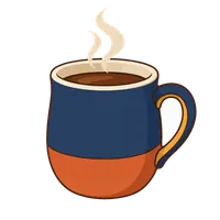 Coffee mug illustration, free PNG