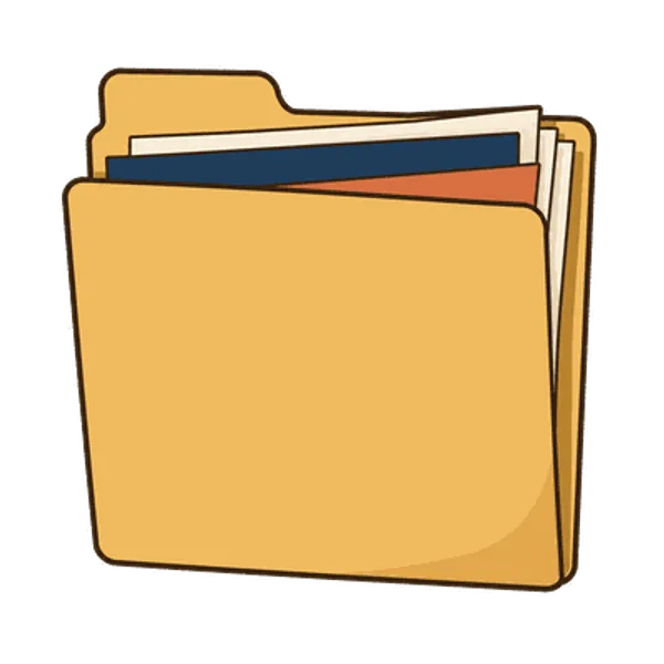 Document folder, free transparent PNG illustration