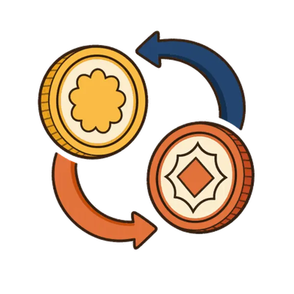 Currency exchange, free transparent PNG illustration
