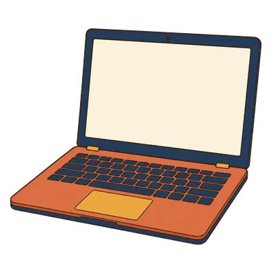 Laptop illustration, free PNG