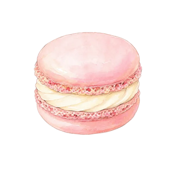 Pink macaron, free transparent PNG illustration