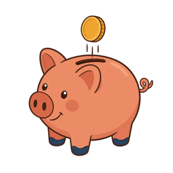 Piggy bank, free transparent PNG illustration