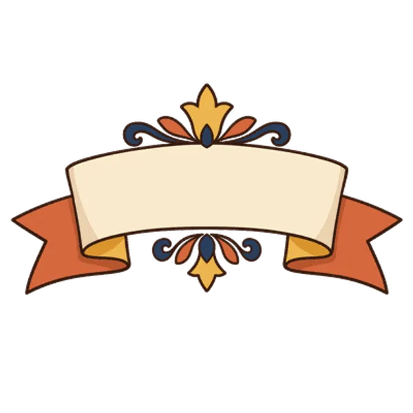 Ribbon label, free transparent PNG illustration