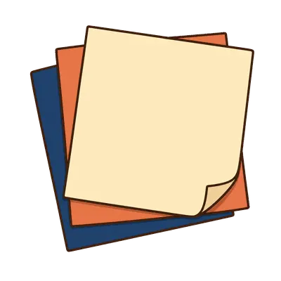 Sticky notes illustration, free PNG