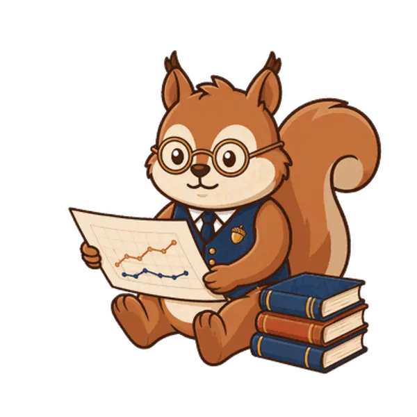 Squirrel reading, free transparent PNG illustration