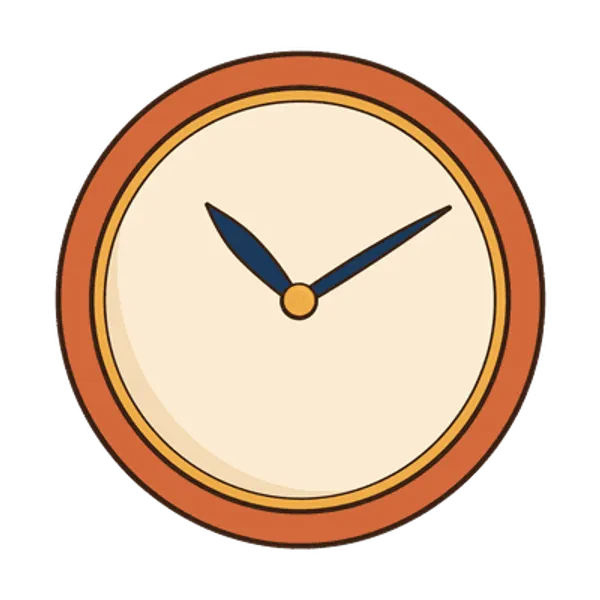 Wall clock, free transparent PNG illustration