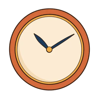 Wall clock illustration, free PNG